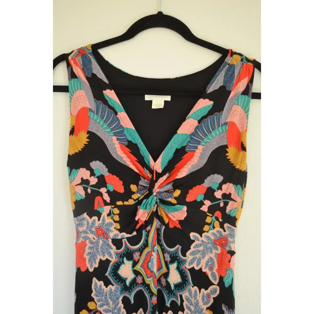 Anthropologie Maeve Camilla Sleeveless Colorful Boho Maxi Dress Size Med… - Picture 3 of 6